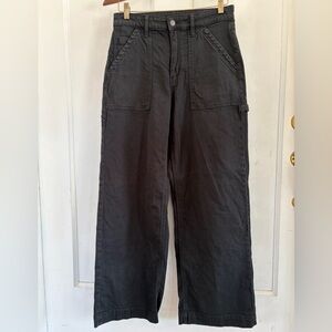 American Eagle Outfitters Black Super High-Rise Baggy Wide Leg Pants